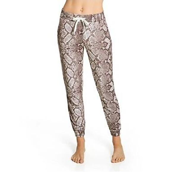 PJ Salvage SNAKE BITE FEATHER KNIT JOGGER Style #RZSBP Cocoa Large L - Picture 1 of 6